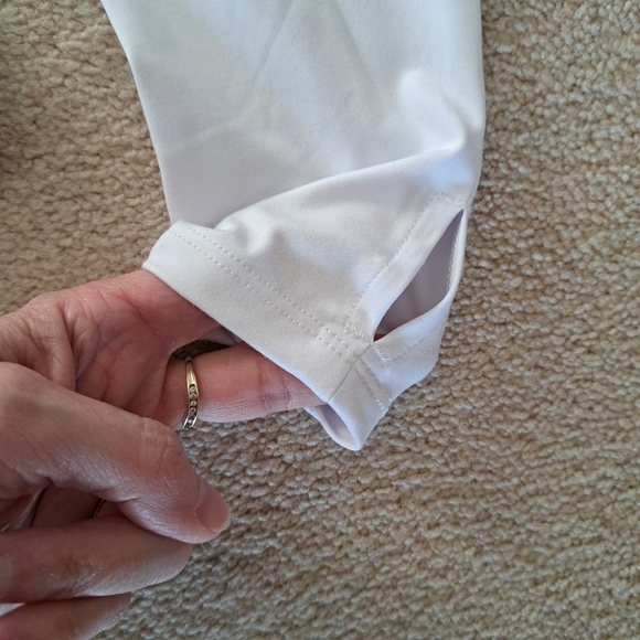 Sage Collective Active Top White Women's XS Long Sleeve Tee Workout - Picture 7 of 8